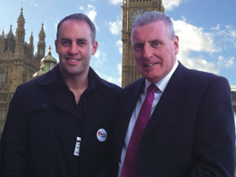 Richard Seals and his local MP Vernon Coaker